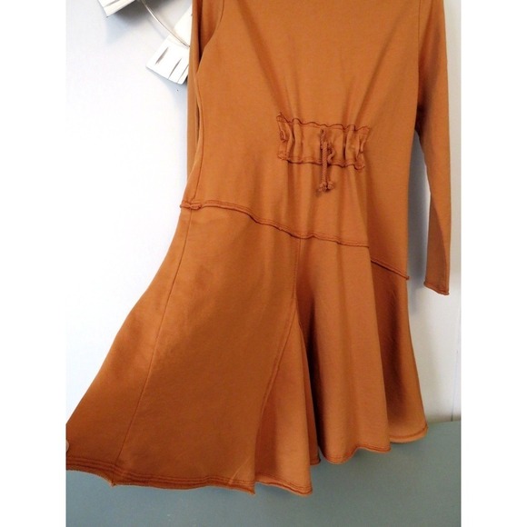 Color Me Cotton Mustard Button Front Jacket‎ Tunic Artsy Lagenlook XS - Picture 7 of 9